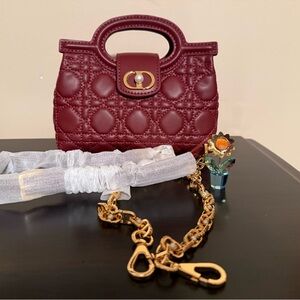 NEW Burgundy Small Shoulder Crossbody Bag